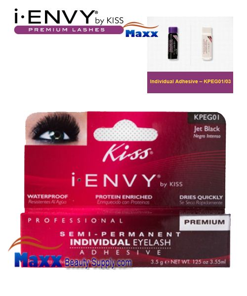 Kiss i Envy Individual Adhesive Glue 0.7oz - KPEG01 - Jet Black